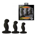 Nexus G-Play Trio+ Unisex Vibrator Pack S/M/L Sizes Black - Fantasies Boutique