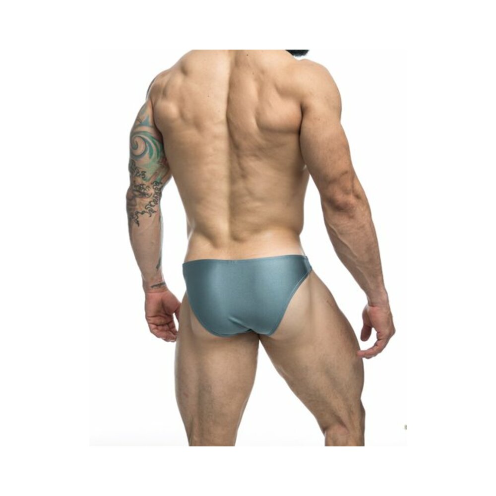 MaleBasics JUSTIN + SIMON Classic Bikini Metal Green L
