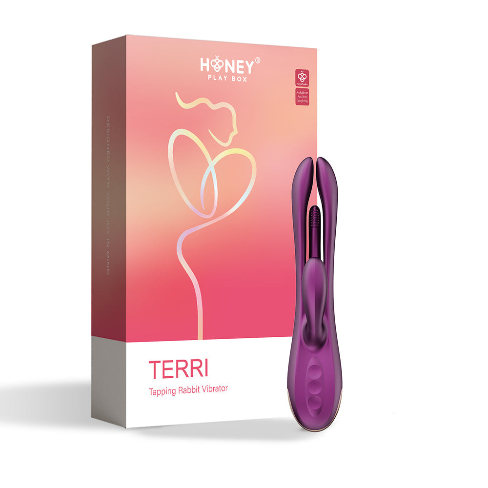 Honey Play Box Terri App-Controlled Kinky Finger Tapping Rabbit Vibrator - Fantasies Boutique