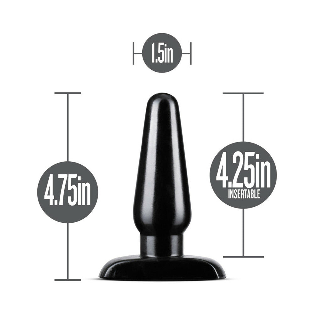 Blush Anal Adventures Basic Anal Plug Medium Black - Fantasies Boutique