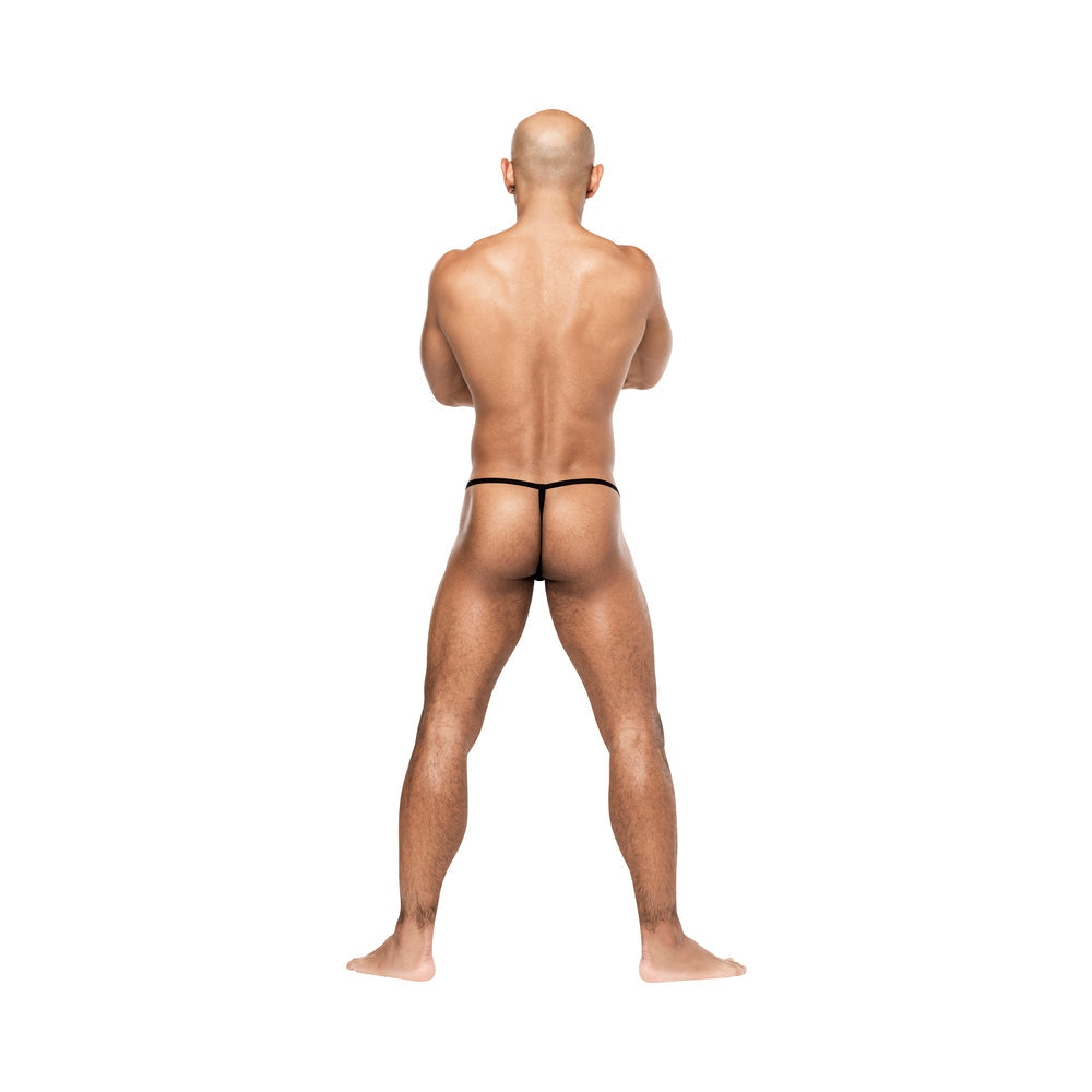 Male Power Disco Desire Posing Strap Black/Red O/S - Fantasies Boutique