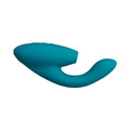 Womanizer Duo 2 Rechargeable Dual Stimulation Pleasure Air and G-Spot Vibrator Petrol - Fantasies Boutique