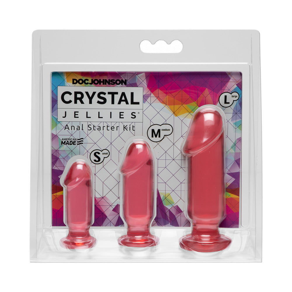 Crystal Jellies  Anal Starter Kit Pink - Fantasies Boutique