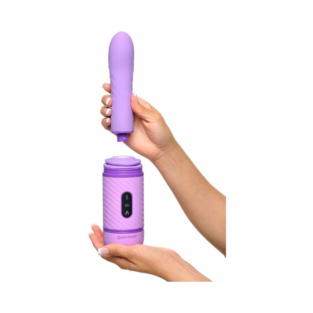 Pipedream Fantasy For Her Love Thrust-Her Rechargeable Silicone Thrusting Vibrator Purple - Fantasies Boutique