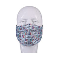 DJ Reversible & Adjustable Face Mask Blue Toy Pattern - Fantasies Boutique