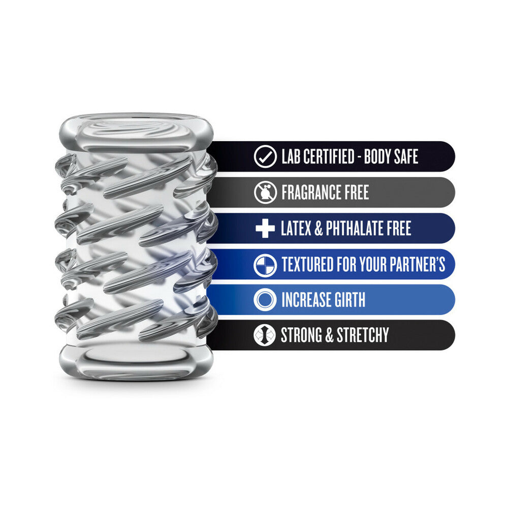 Blush Stay Hard Cock Sleeve 06 Penis Enhancer Clear - Fantasies Boutique