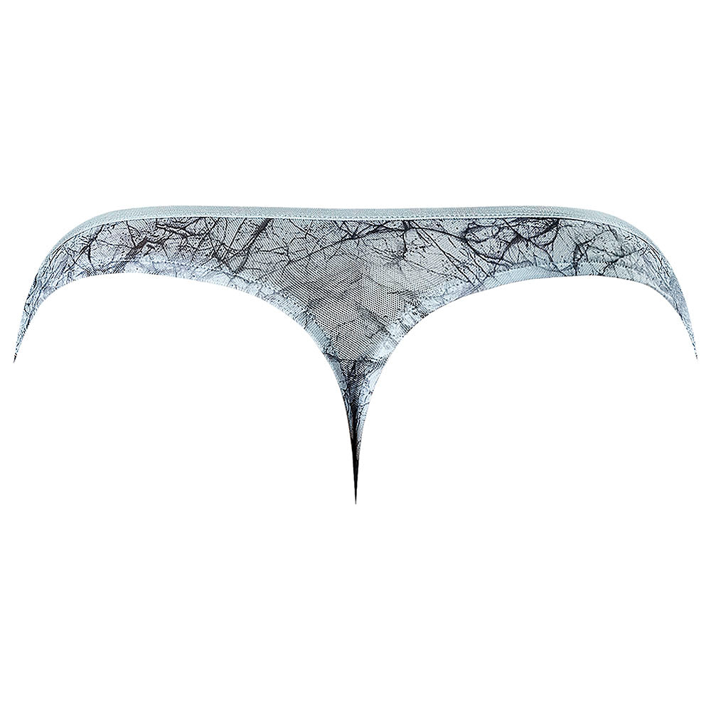 Male Power Marble Mesh Mini Moonshine Silver Blue L/XL