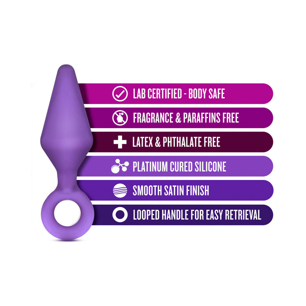 Blush Luxe Candy Rimmer Medium Silicone Anal Plug Purple - Fantasies Boutique