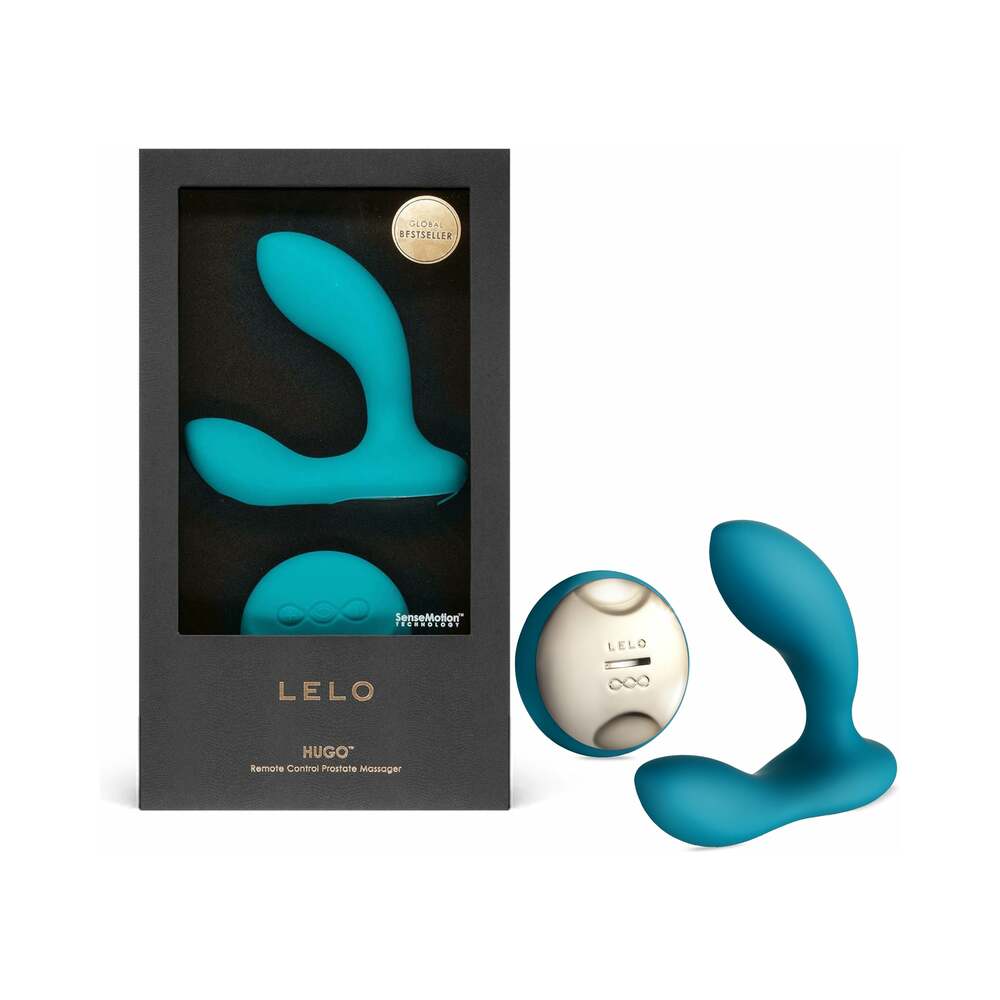 LELO HUGO Rechargeable Remote Control Prostate Vibrator Ocean Blue - Fantasies Boutique