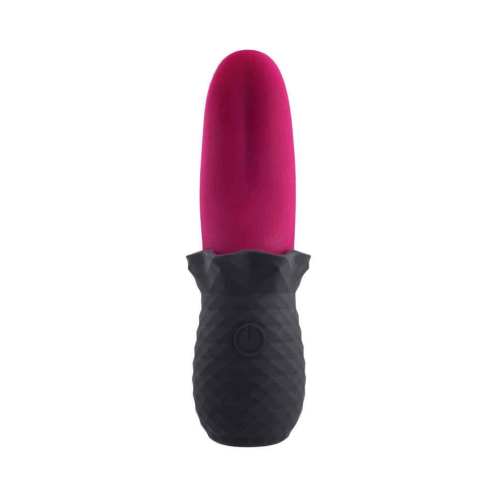 Selopa Tongue Teaser Vibe Rechargeable Silicone Pink Black - Fantasies Boutique