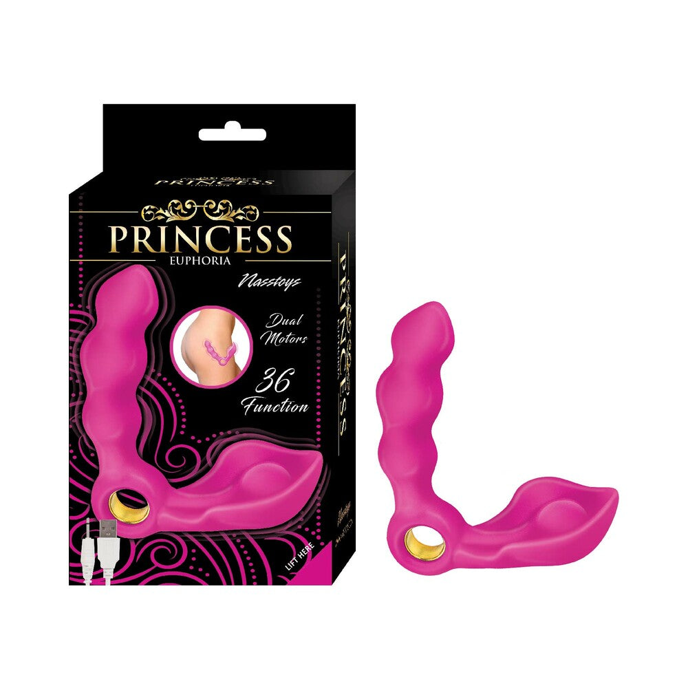Princess Euphora Dual Stimulator Silicone Pink - Fantasies Boutique