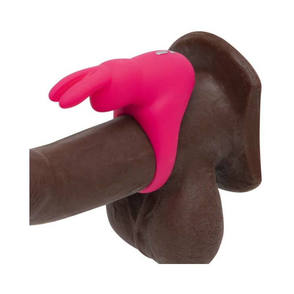 Happy Rabbit Rechargeable Silicone Cockring With Ears Pink - Fantasies Boutique