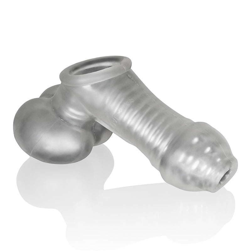 OxBalls Sackjack, Wearable Jackoff Sheath, Clear Frost - Fantasies Boutique
