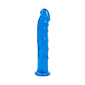 Jelly Jewel Dong W Suct. Cup (Sapphire) - Fantasies Boutique