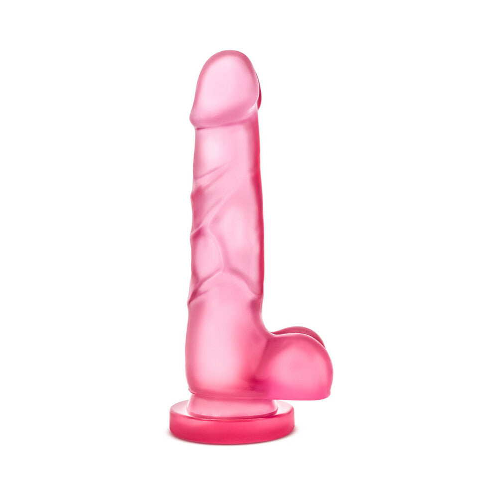 B Yours Sweet 'n Hard 4 Realistic 7 in. Dildo with Balls Pink - Fantasies Boutique