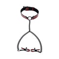 Sportsheets Saffron Collar with Nipple Clamps - Fantasies Boutique