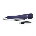Love to Love Brush Crush Rechargeable Textured Head Wand Vibrator Midnight Indigo - Fantasies Boutique