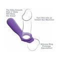 Fantasy C-Ringz Remote-Controlled Vibrating Ride N Glide Couples Ring Purple - Fantasies Boutique