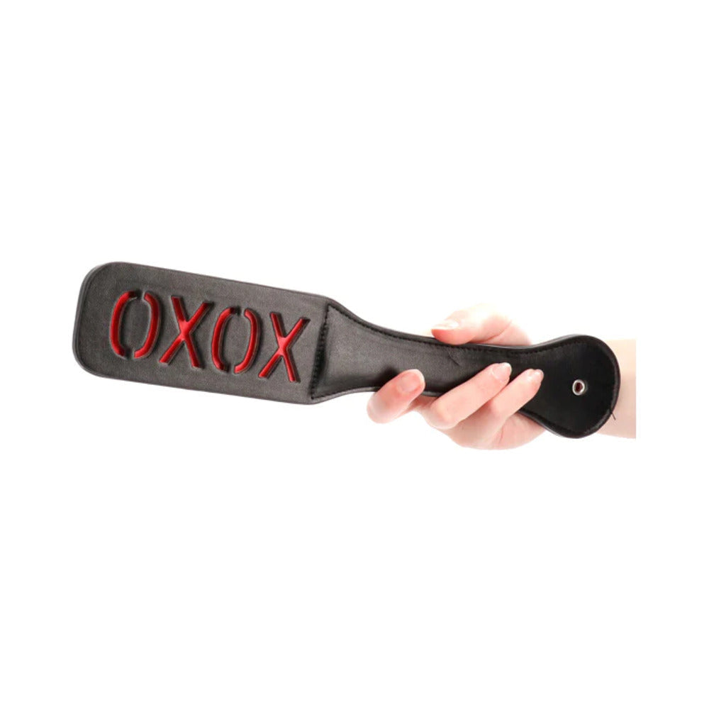 Ouch! 'XOXO' Paddle Black - Fantasies Boutique