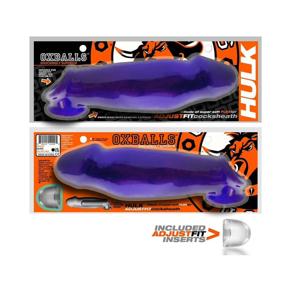 Oxballs Hulk Gargantic Cocksheath Eggplant - Fantasies Boutique