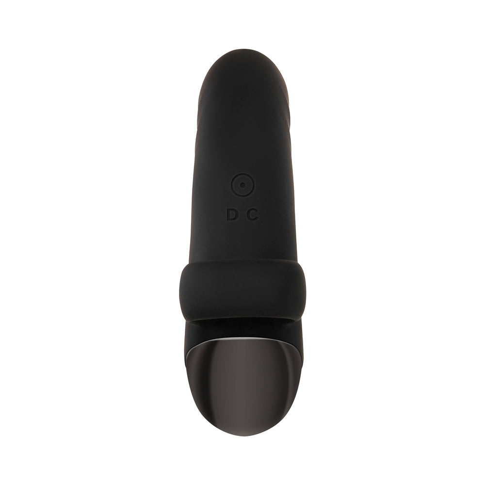 Evolved Hooked On You Rechargeable Silicone Finger Vibrator Black - Fantasies Boutique