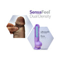 Au Naturel Big John 11.5 in. Posable Dual Density Dildo with Balls Brown - Fantasies Boutique