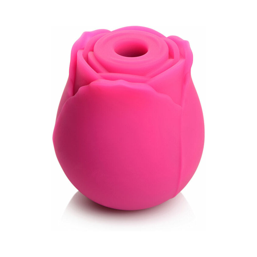 Curve Toys Gossip Cum Into Bloom Rechargeable Silicone Clitoral Stimulator Rose Crush Magenta - Fantasies Boutique