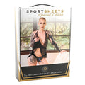 Sportsheets Special Edition New Comer's Strap-On Set Harness & 5.25 in. Dildo Blue/Black - Fantasies Boutique