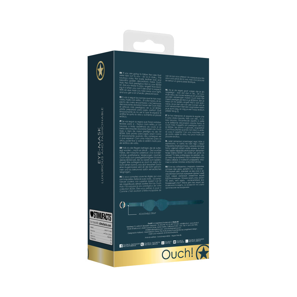 Ouch! Halo Eye Mask Blindfold Green - Fantasies Boutique