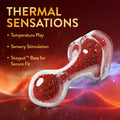 Oh My Gem Lustre Glass Anal Plug Red