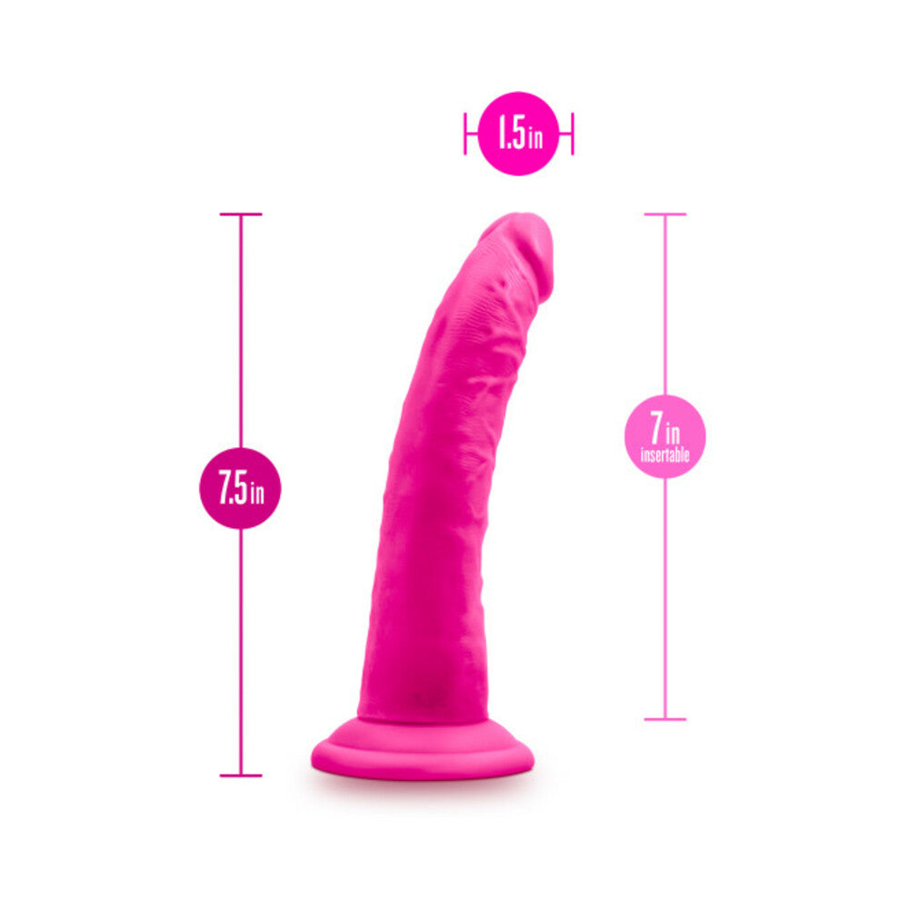 Blush Au Naturel Bold Jack 7 in. Posable Dual Density Dildo with Suction Cup Pink - Fantasies Boutique