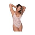 Magic Silk Seabreeze Teddy With Snap Crotch Blush S/M - Fantasies Boutique