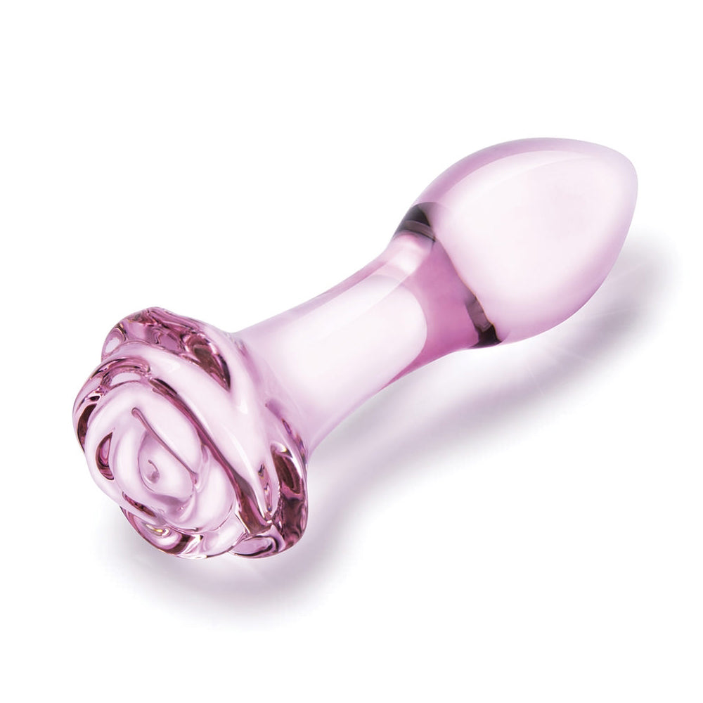 Glas Rosebud 3-Piece Glass Anal Plug Set - Fantasies Boutique