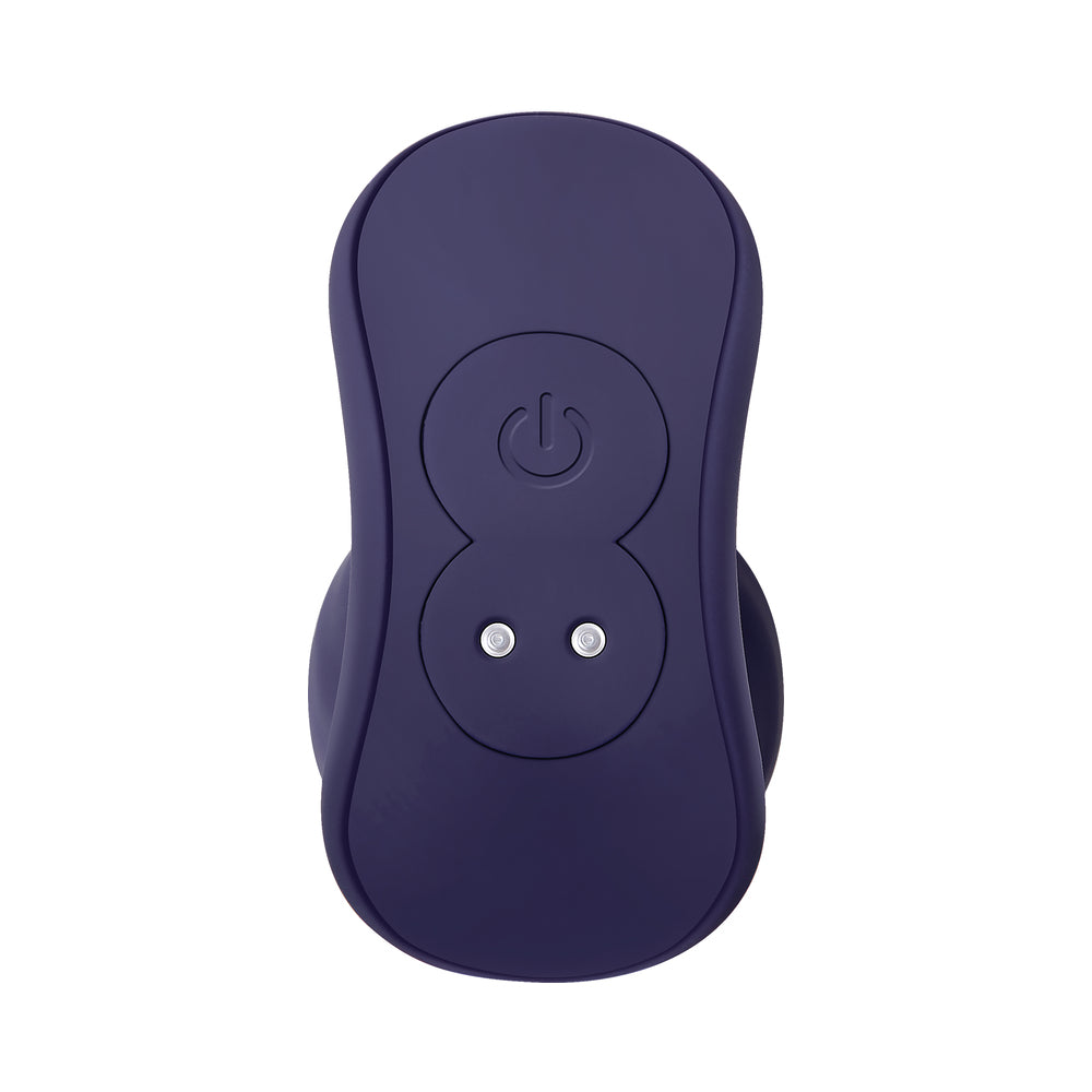 Zero Tolerance Wicked Twister Textured Vibrating Silicone Anal Plug Purple - Fantasies Boutique