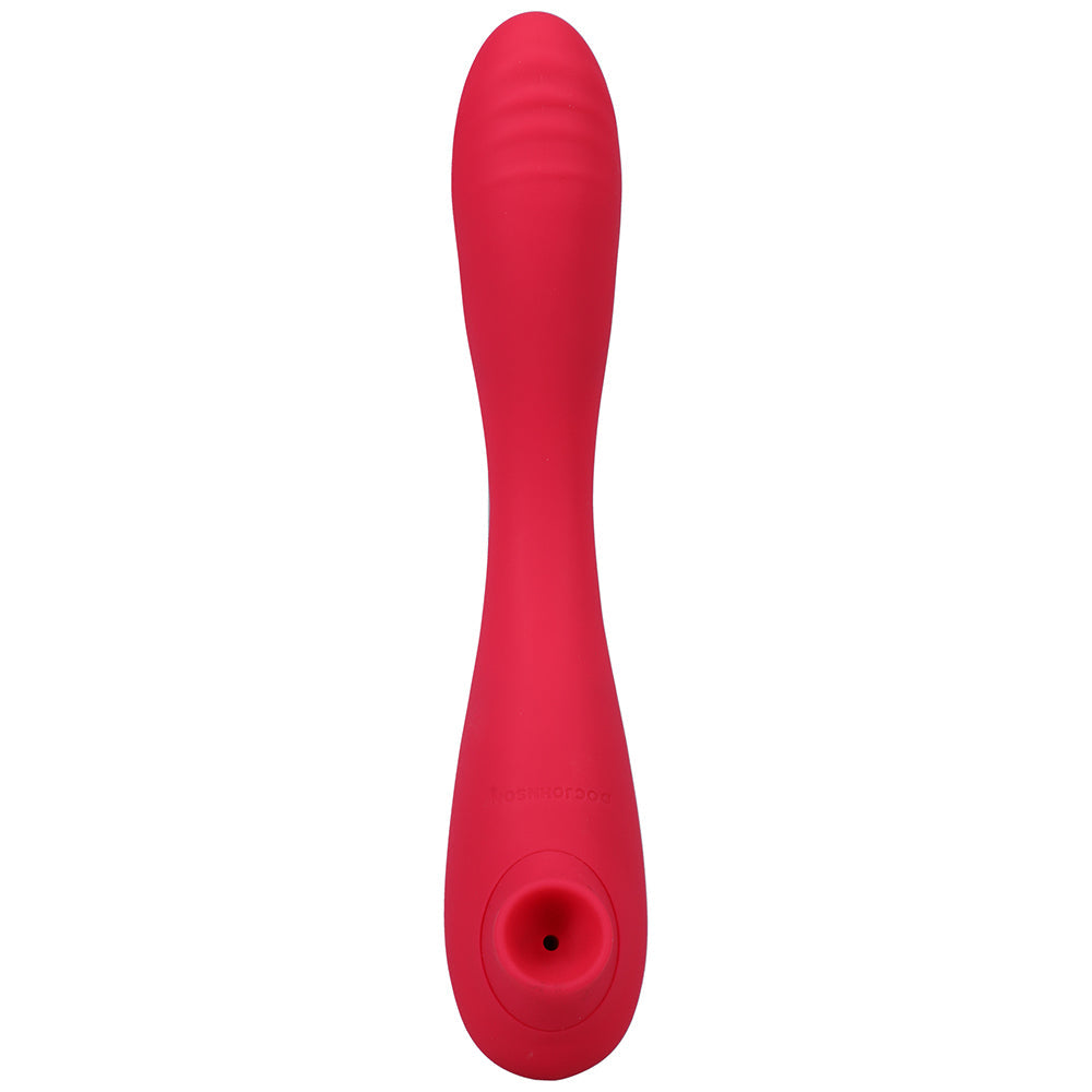 This Product Sucks Bendable Sucking Clitoral Stimulator & G-Spot Vibrator Pink - Fantasies Boutique