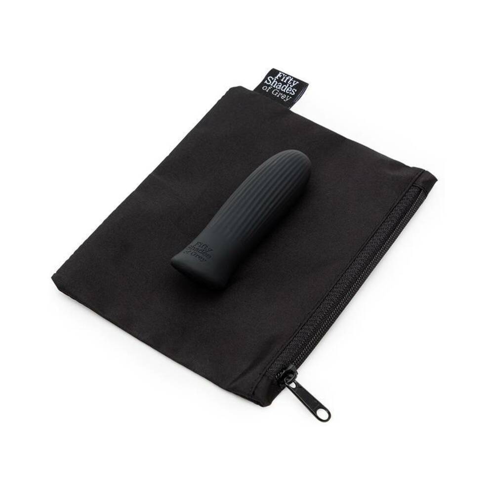 Fifty Shades of Grey Sensation Rechargeable Silicone Bullet Vibrator Black - Fantasies Boutique