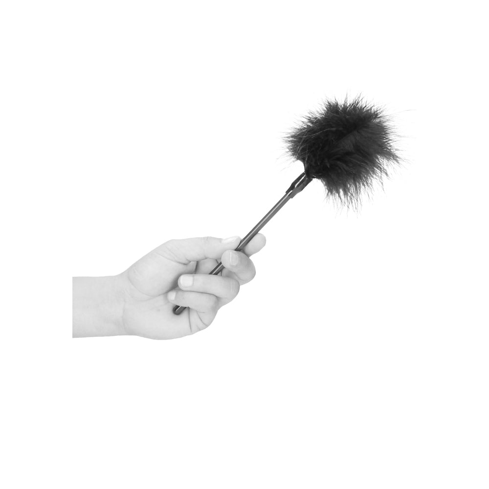 Ouch! Black & White Feather Tickler Black - Fantasies Boutique