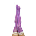Kixies Golf Collection Par 4 Argyle Thigh-High Purple Size B - Fantasies Boutique