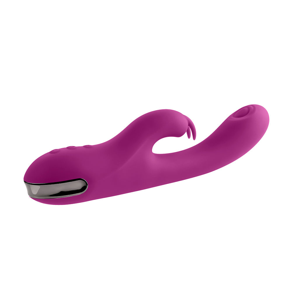 Playboy Thumper Rechargeable Tapping Silicone Dual Stimulation Vibrator Wild Star - Fantasies Boutique