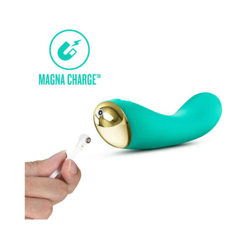 Aria Luscious AF Rechargeable Silicone G-Spot Vibrator Teal - Fantasies Boutique