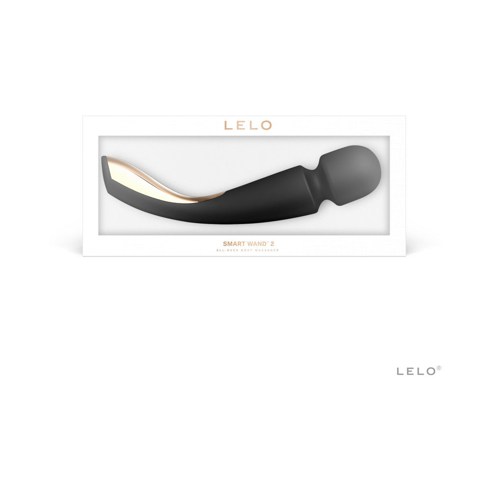 LELO SMART WAND 2 Large Rechargeable Wand Vibrator Black - Fantasies Boutique