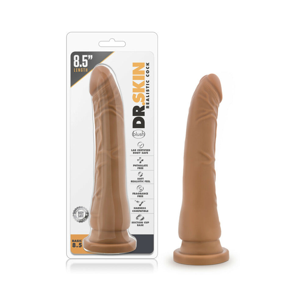 Dr. Skin Basic 8.5 Realistic 8.5 in. Dildo Tan - Fantasies Boutique
