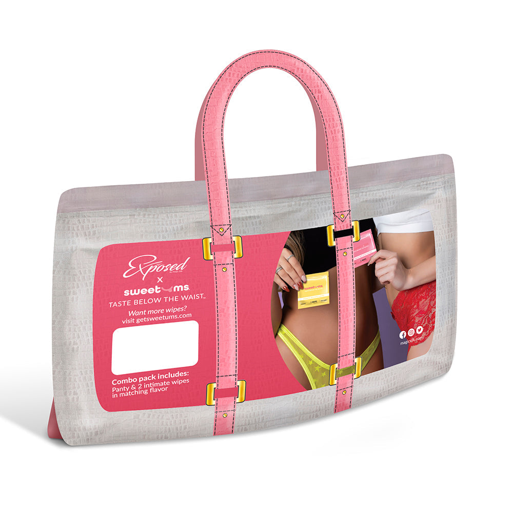 Magic Silk Sweetums Split Crotch Panty Cherry L/XL