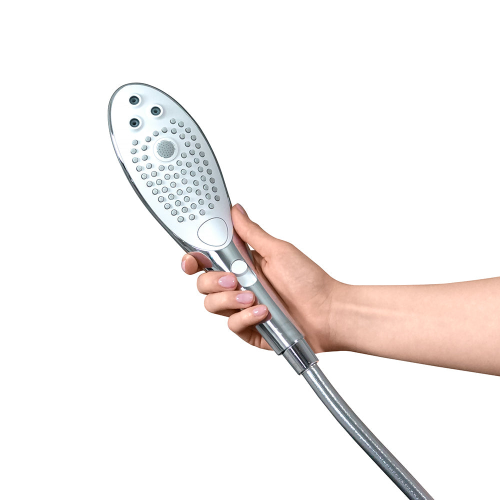 Womanizer Wave Shower Head Masturbator Chrome - Fantasies Boutique