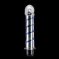 Icicles No. 20 Ribbed Vibrating 7.5 in. Glass Dildo Blue/Clear - Fantasies Boutique