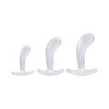 Crystal Jellies Curved Anal Trainer Set Clear