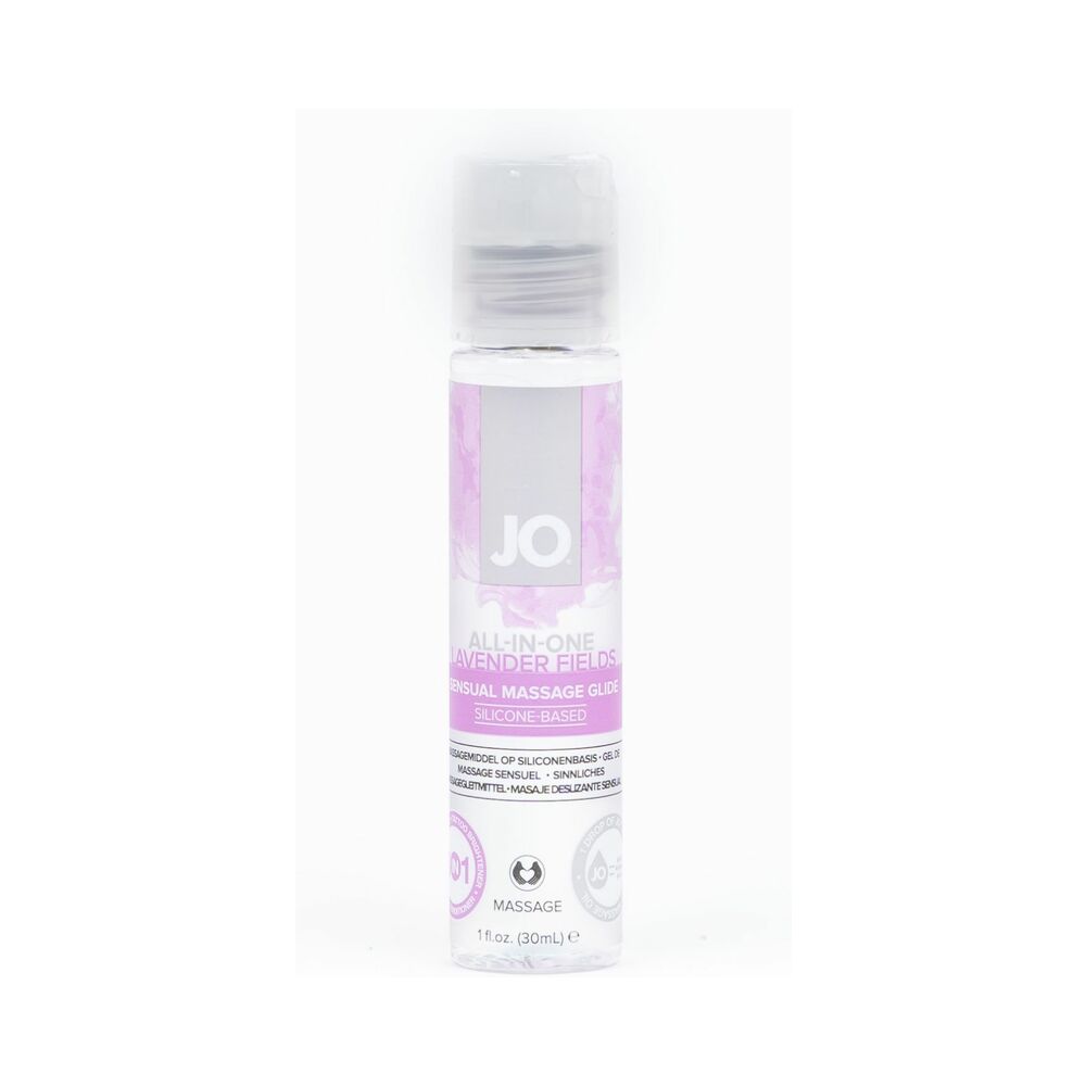 JO All-In-One Sensual Massage Glide Lavender 1 oz. - Fantasies Boutique