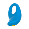 ROMP Juke Rechargeable Silicone Vibrating Penis Ring Light Blue