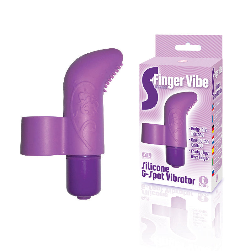 The 9's S-Finger Vibe Purple - Fantasies Boutique