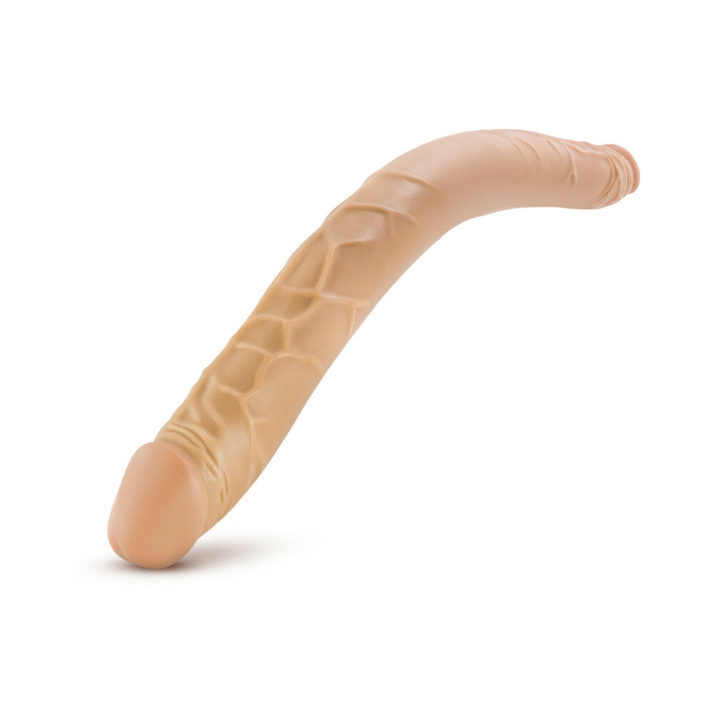 Blush B Yours 16 in. Double Dildo Tan - Fantasies Boutique